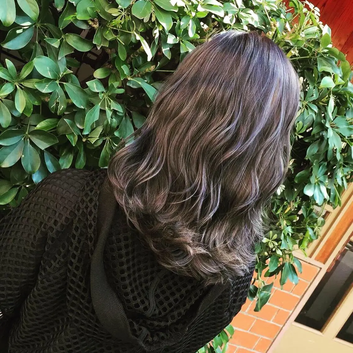 ミディアム カット ヘアカラー トリートメント 日野 和也のヘアスタイル