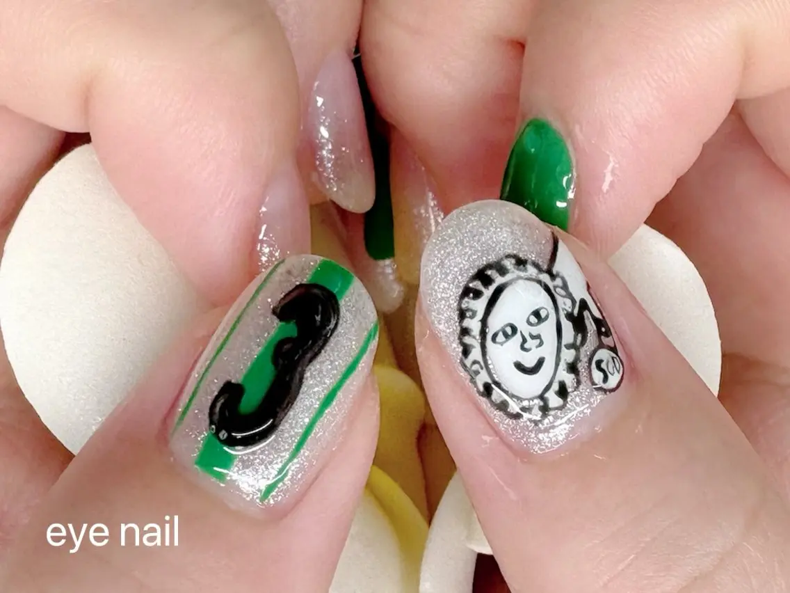 ネイル アートネイル ジェルネイル ラメ(グリッター) ハンドネイル Eye nailのネイルデザイン