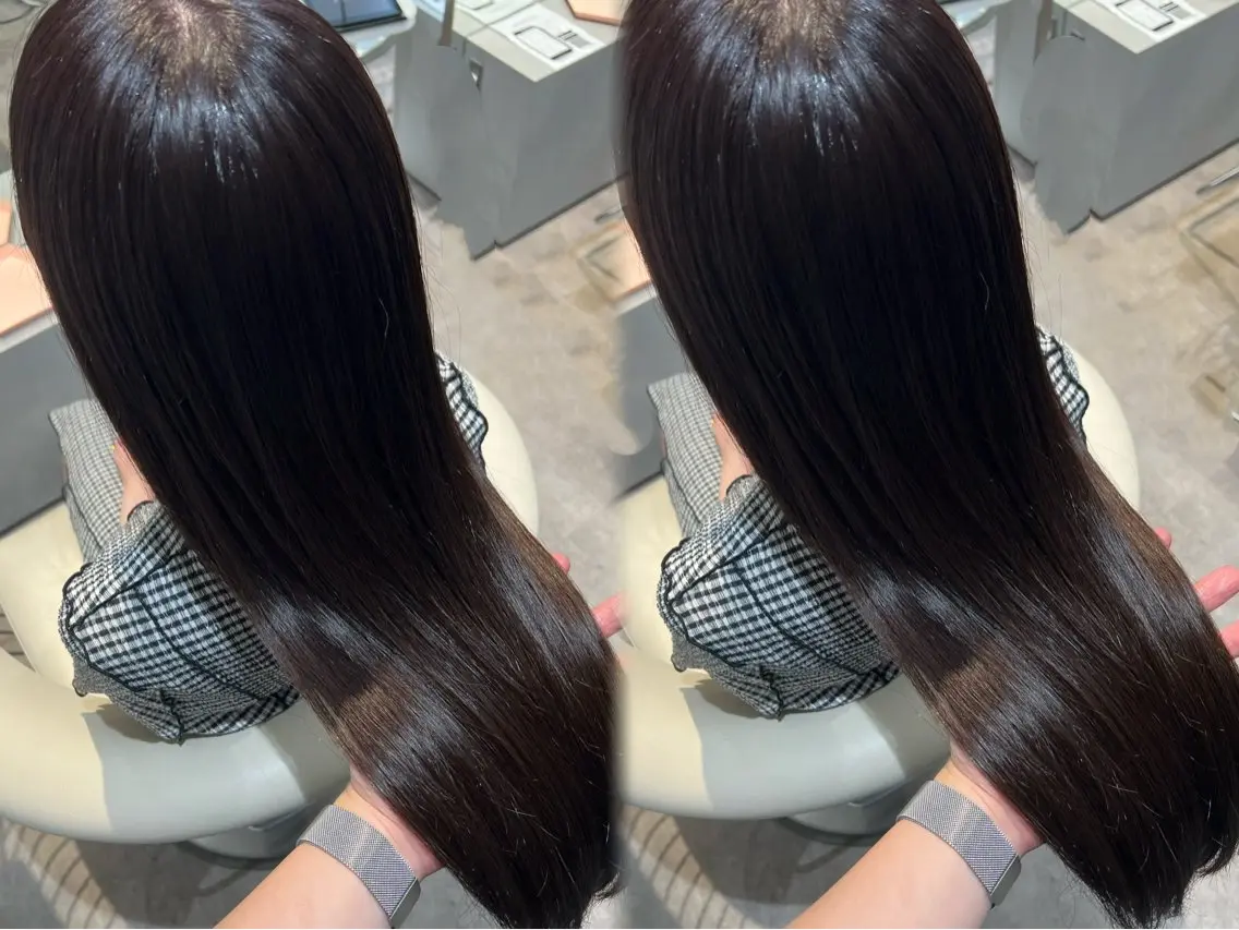 ロング カラー 透明感カラー グレージュ 学生 カット ヘアカラー トリートメント 💎透明感カラー特化 💎TAISEIのヘアスタイル