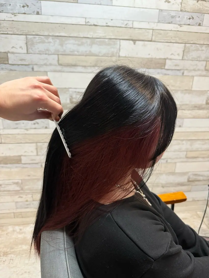 ロング カラー 🌈ᵕ̈*阿部 光✨✨✨のヘアスタイル