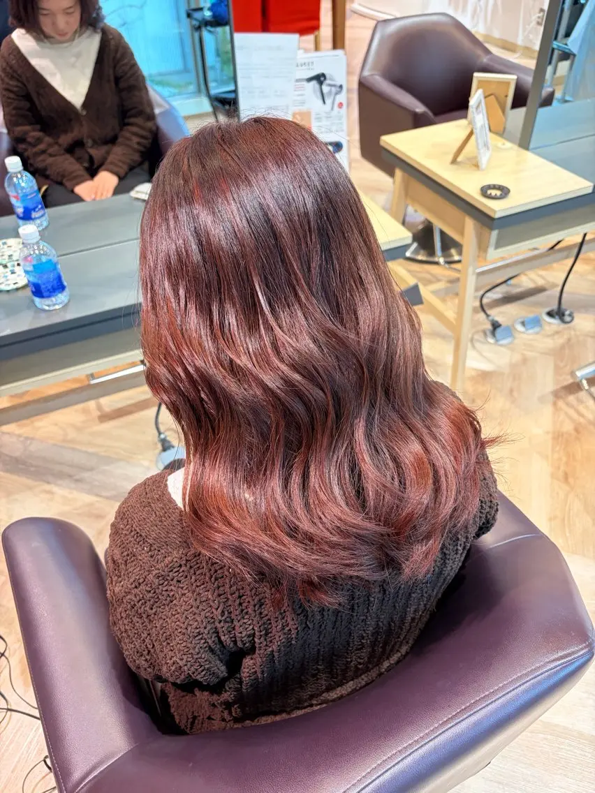 セミロング カラー ラベンダーカラー ラベンダーピンク ピンクカラー ヘアカラー Yamada Ami🪐のヘアスタイル