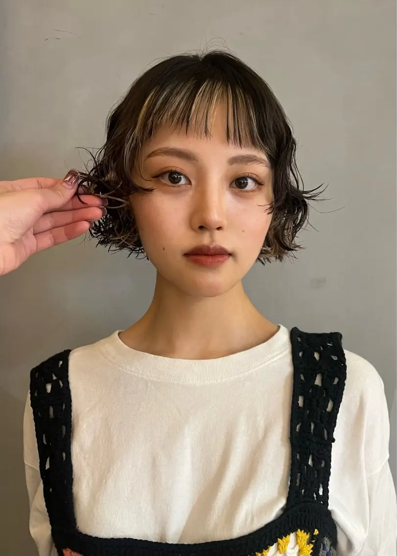ショート カラー パーマ カット ヘアカラー パーマ Ordinary H&Lのヘアスタイル