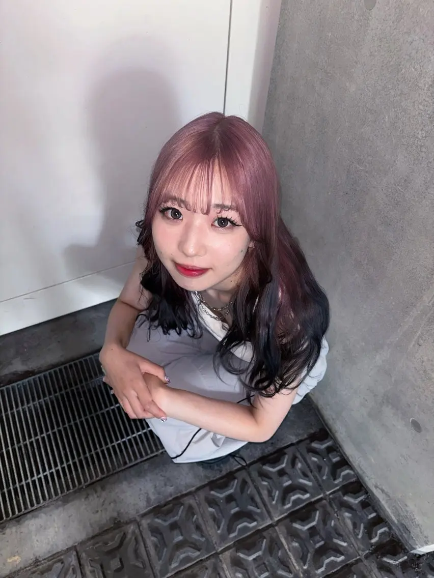 セミロング カラー 💫miyu💫デザ インカラー/アレンジのヘアスタイル