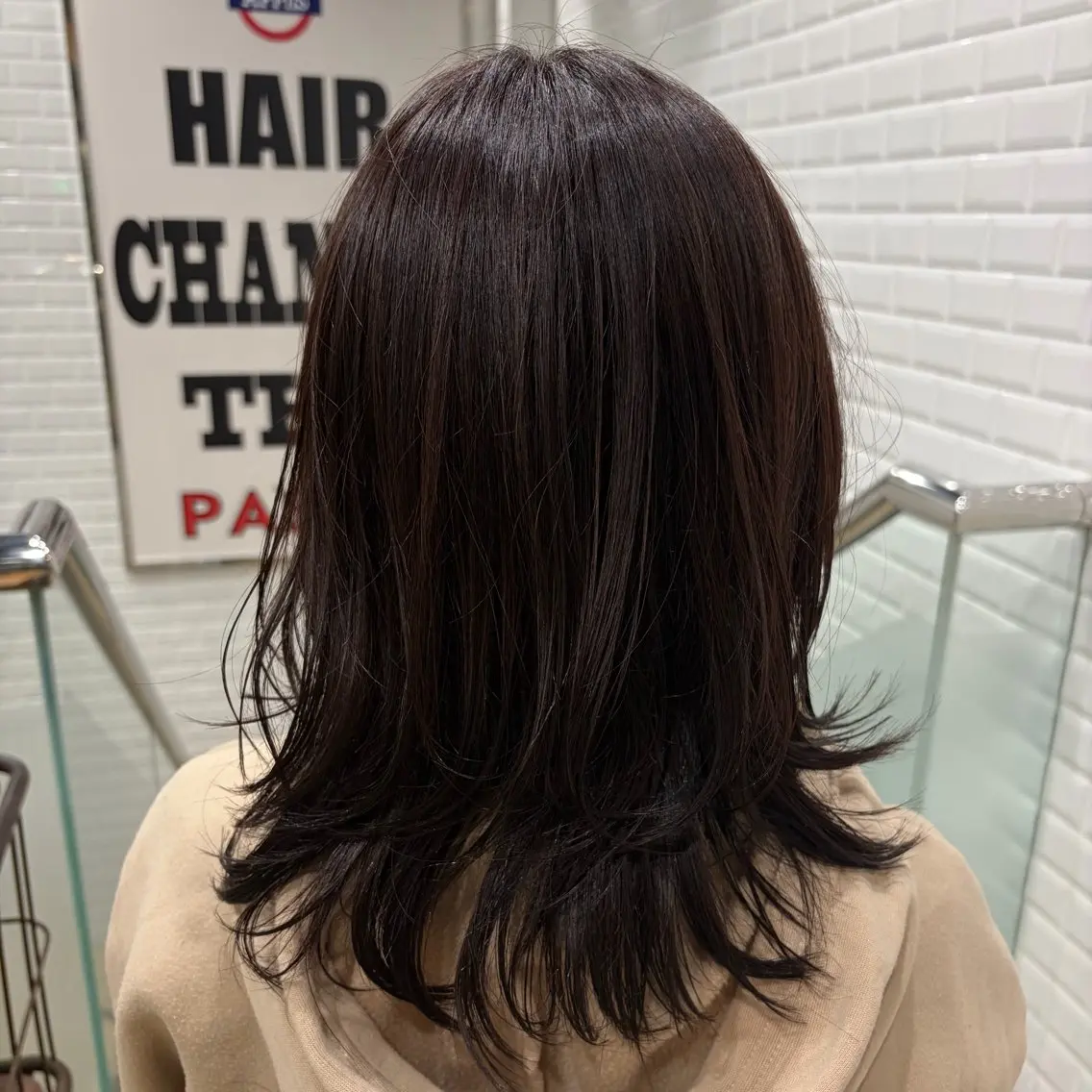 ミディアム カラー ミディアムレイヤー レイヤーカット オノデラ ハヅキ/ 横浜のヘアスタイル