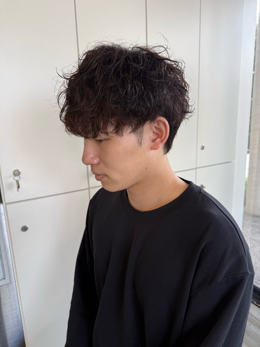パーマ メンズ カット パーマ SLOW🫧 ルナ🫧のヘアスタイル