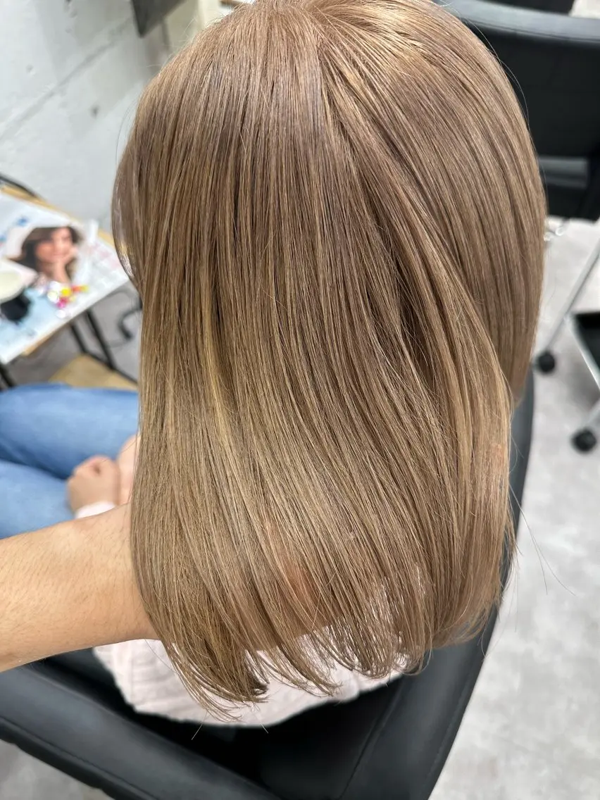 ミディアム カラー ヘアアレンジ 久米 治仁のヘアスタイル