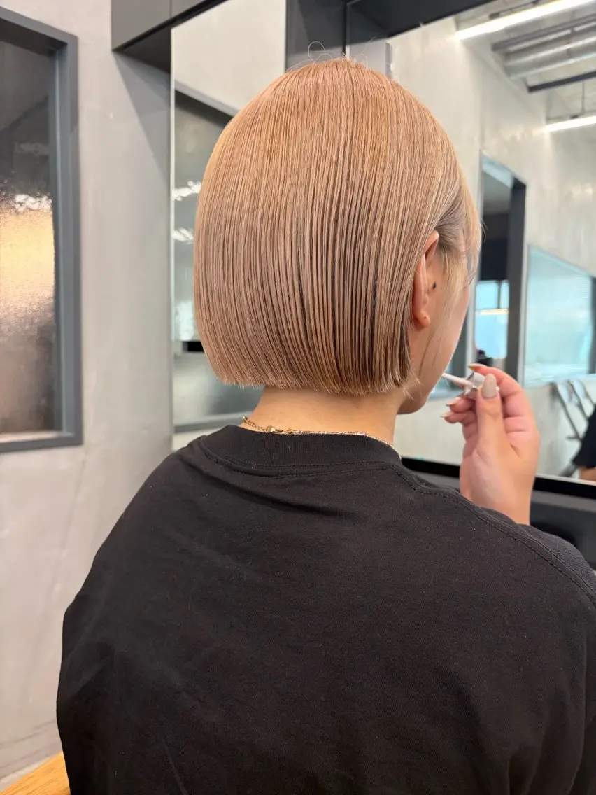 ミディアム カット ヘアカラー トリートメント 透明感カラー/似合わ せカット/大島実加永のヘアスタイル