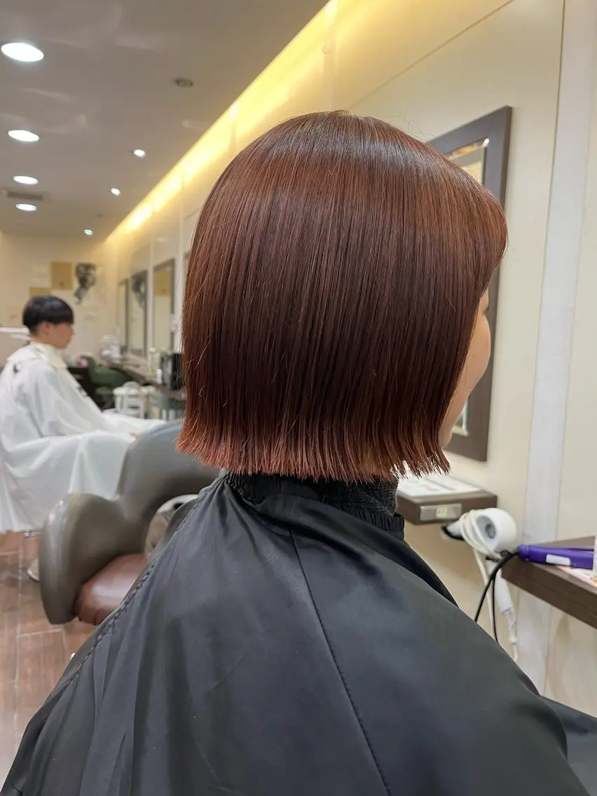 カラー ベージュカラー ブリーチ ケアブリーチ ダブルカラー イヤリングカラー カットパーマ 🌀あさみのヘアスタイル