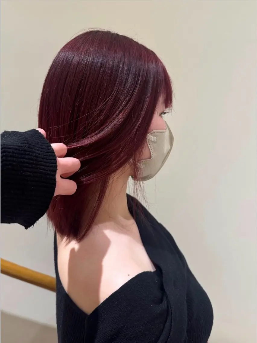 カラー レッドカラー カット ヘアカラー 川崎/ 彩花‎‎ᰔᩚのヘアスタイル