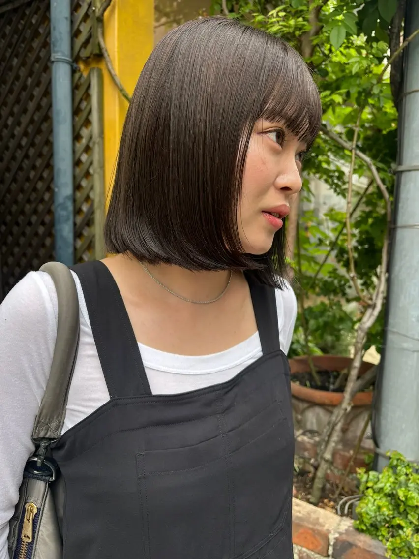似合わせカット+透明感カラー+1stepトリートメントの写真