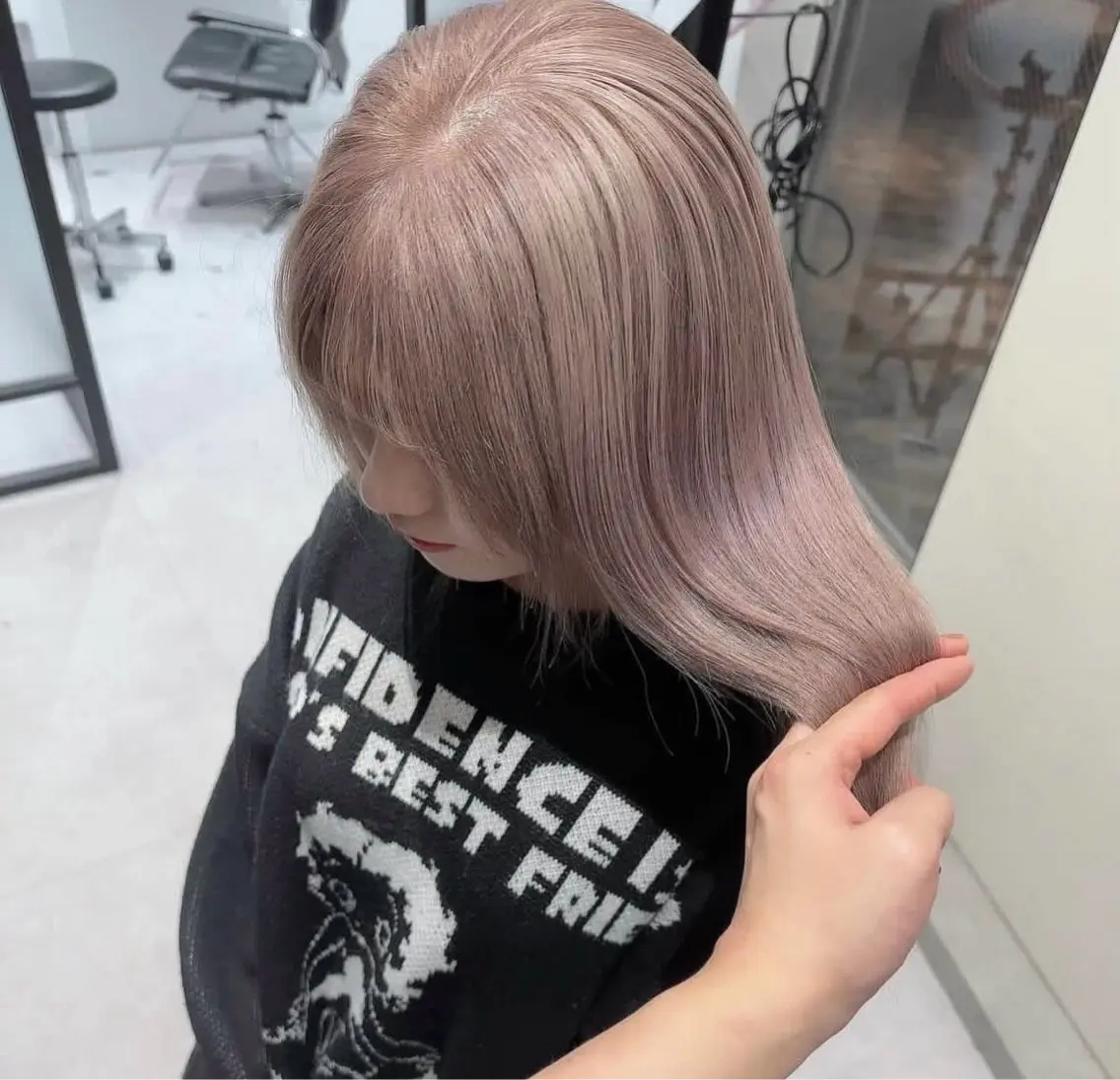🎀前髪カット＋ブリーチ＋カラー＋髪質改善TRの写真