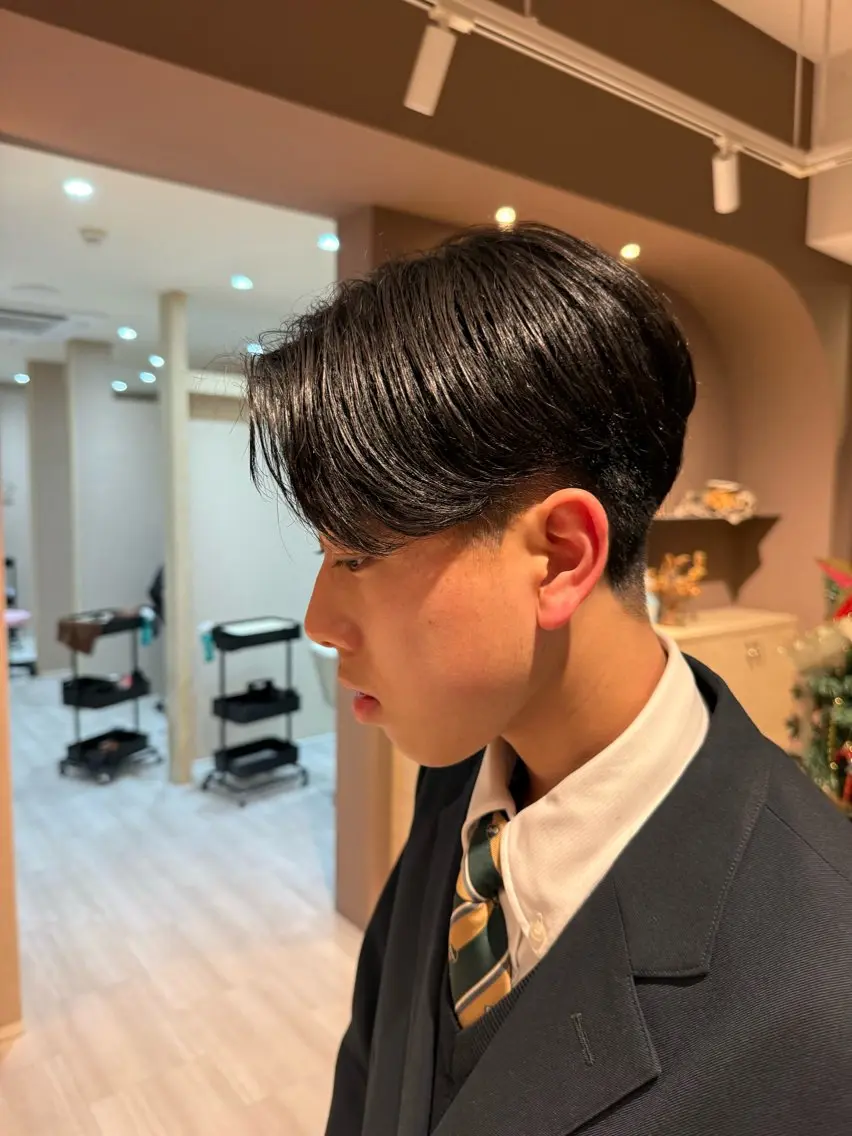 ショート パーマ 韓国風ヘア ニュアンスパーマ カット パーマ Lien.テラダ 各務原スタイリストのヘアスタイル