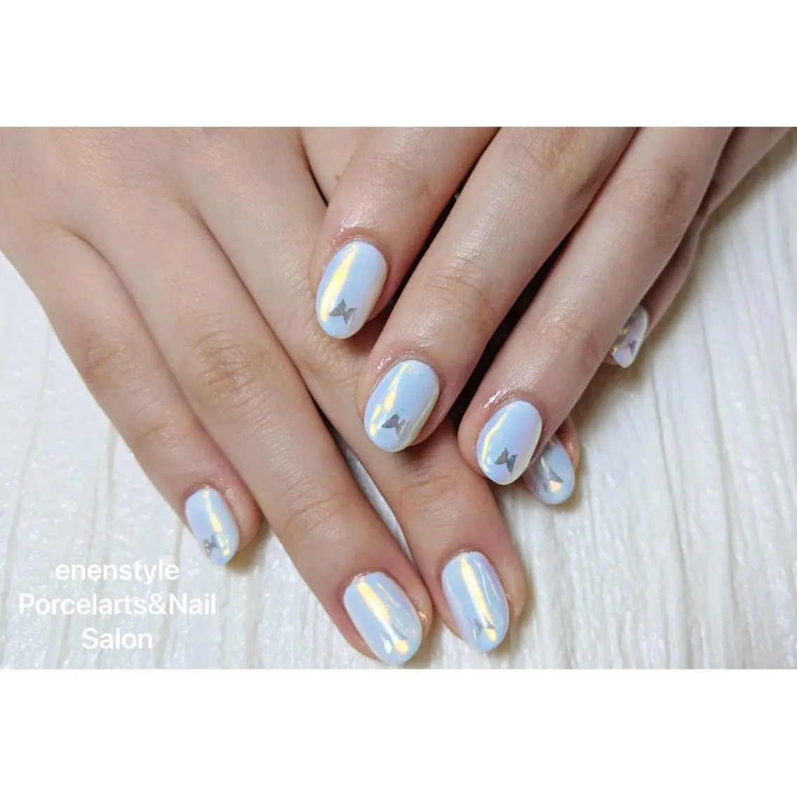 ミディアム ネイル ハンドネイル 🐾enen style 🐾のネイルデザイン