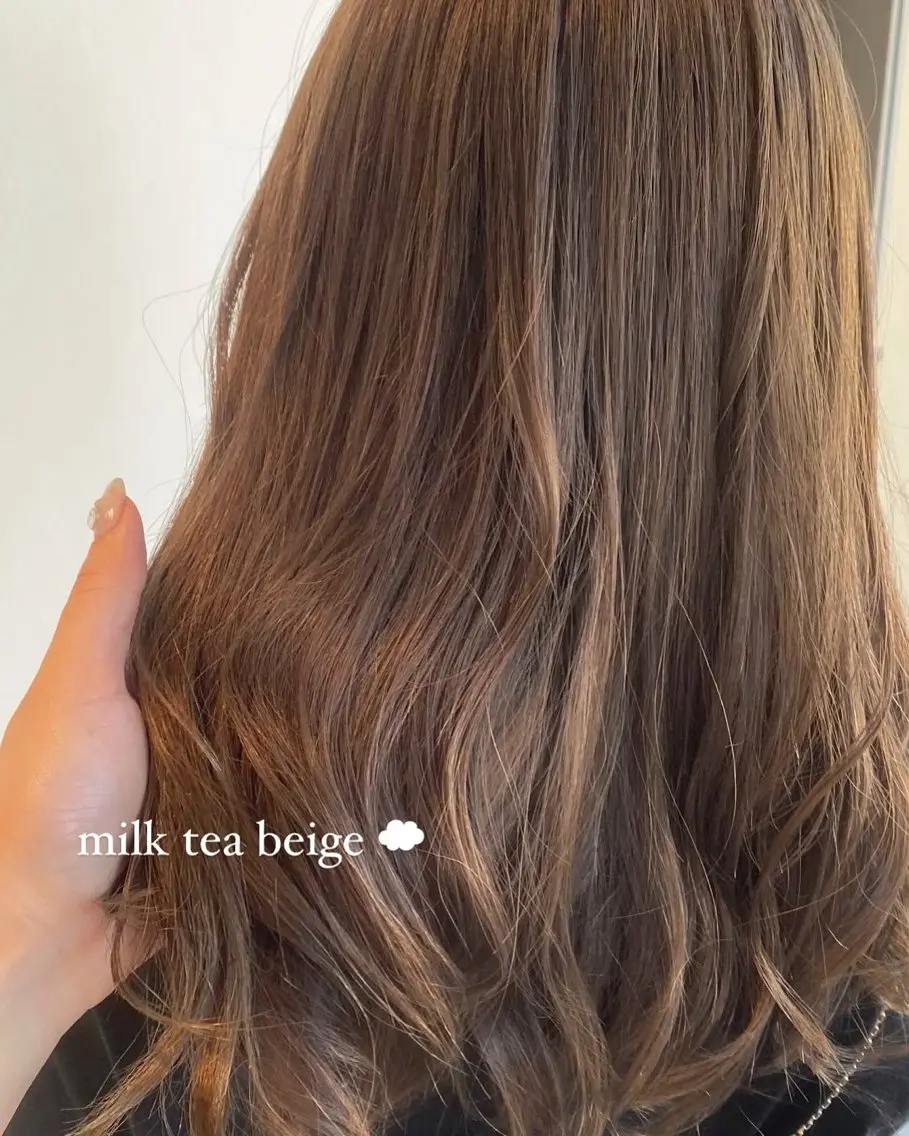 ロング カラー ブリーチ ダブルカラー ブリーチなしカラー aimee 北垣 愛夏のヘアスタイル