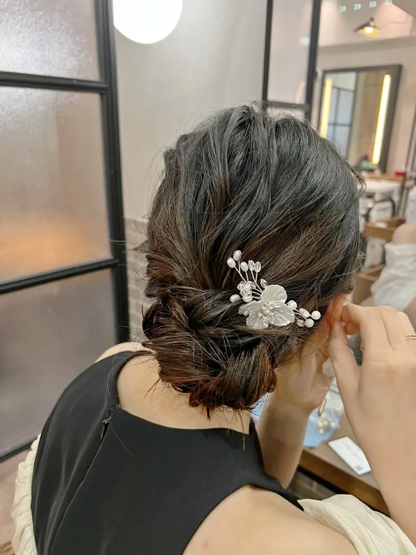 セミロング ヘアアレンジ ヘアセット ショート/ボブ manakaのヘアスタイル