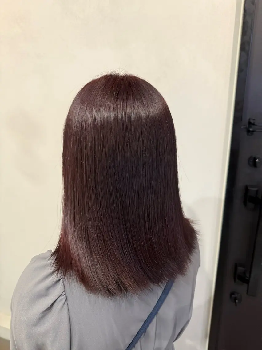 ミディアム カラー 縮毛矯正 🌺 波月🌺のヘアスタイル