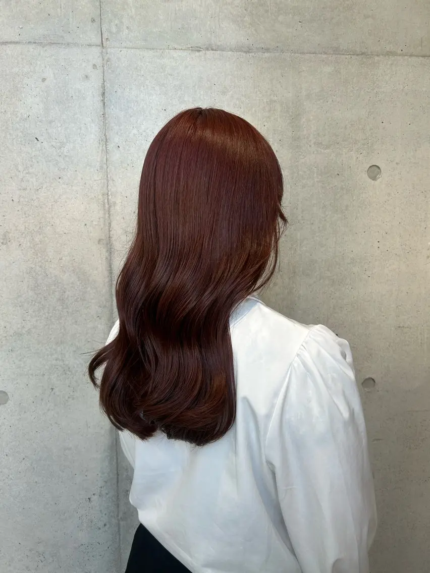 ロング カラー ヘアアレンジ ヘアカラー トリートメント ボブ艶モテカラー🫧 カリンのヘアスタイル