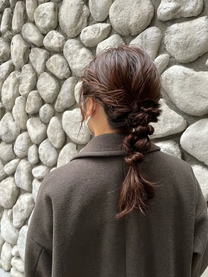 ヘアアレンジ ヘアセット ベージュ/ヘアセット 透明感/♡来村　瑚春のヘアスタイル