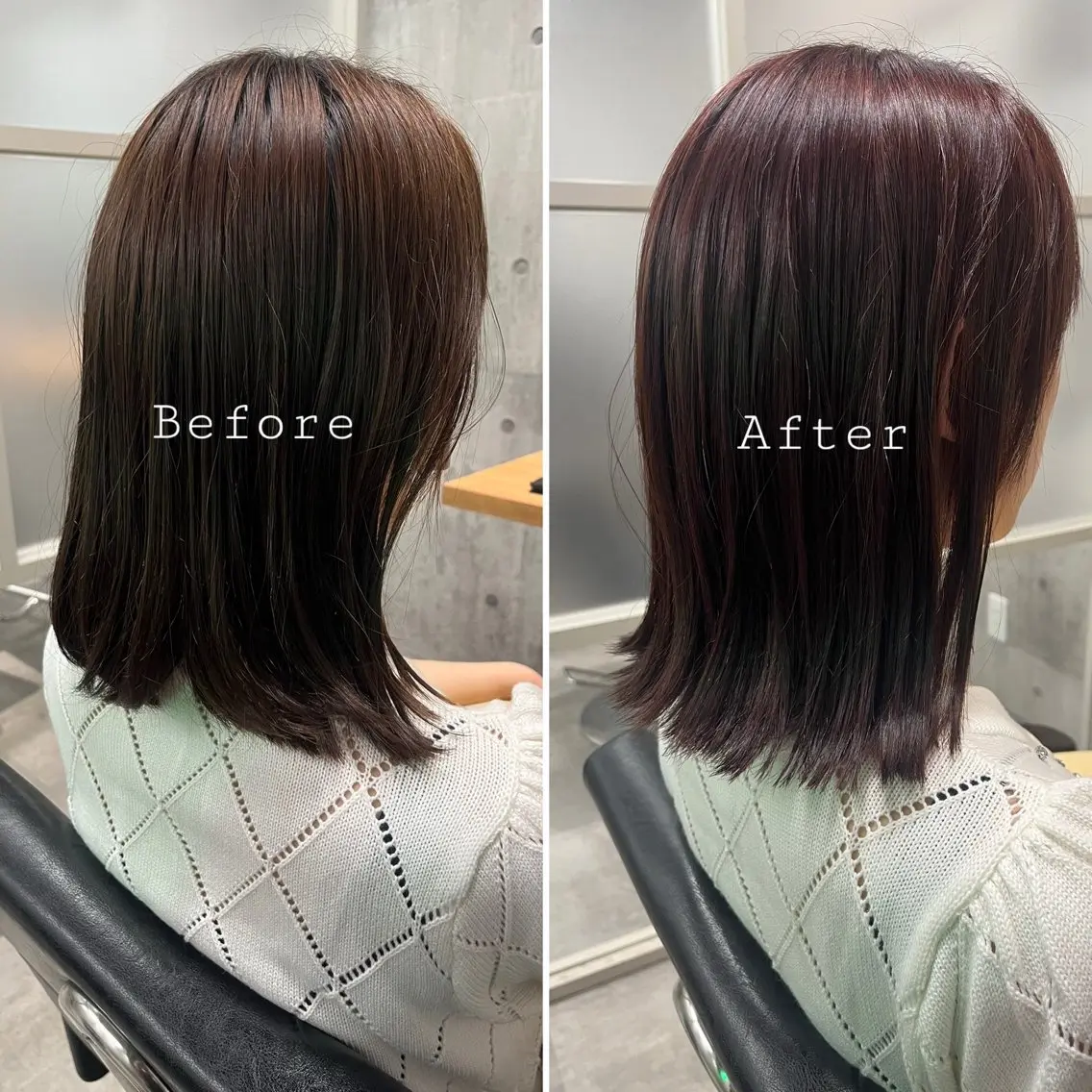 ミディアム カラー ヘアカラー トリートメント 🤲ヘッドスパ🤲 たにぐちあつし🤲のヘアスタイル