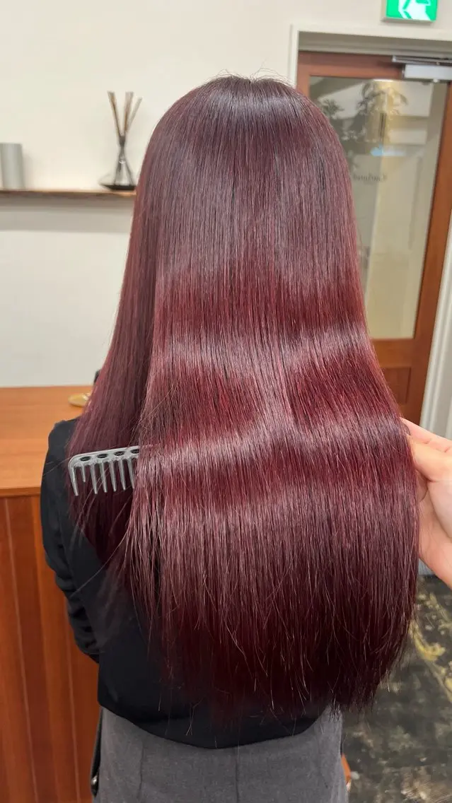 セミロング カラー ヘアカラー ミディアムレイヤー/ 艶カラー🎀 emiのヘアスタイル