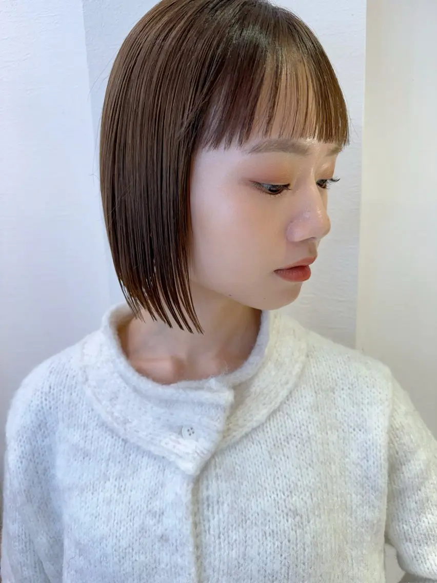 ショート カット ヘアカラー トリートメント レイヤーカット /透明感カラー西田のヘアスタイル