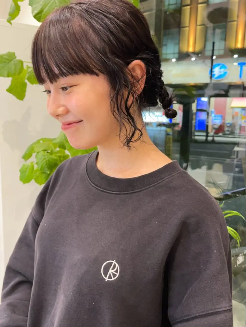 カラー パーマ ヘアアレンジ RIO 福岡美容師のヘアスタイル