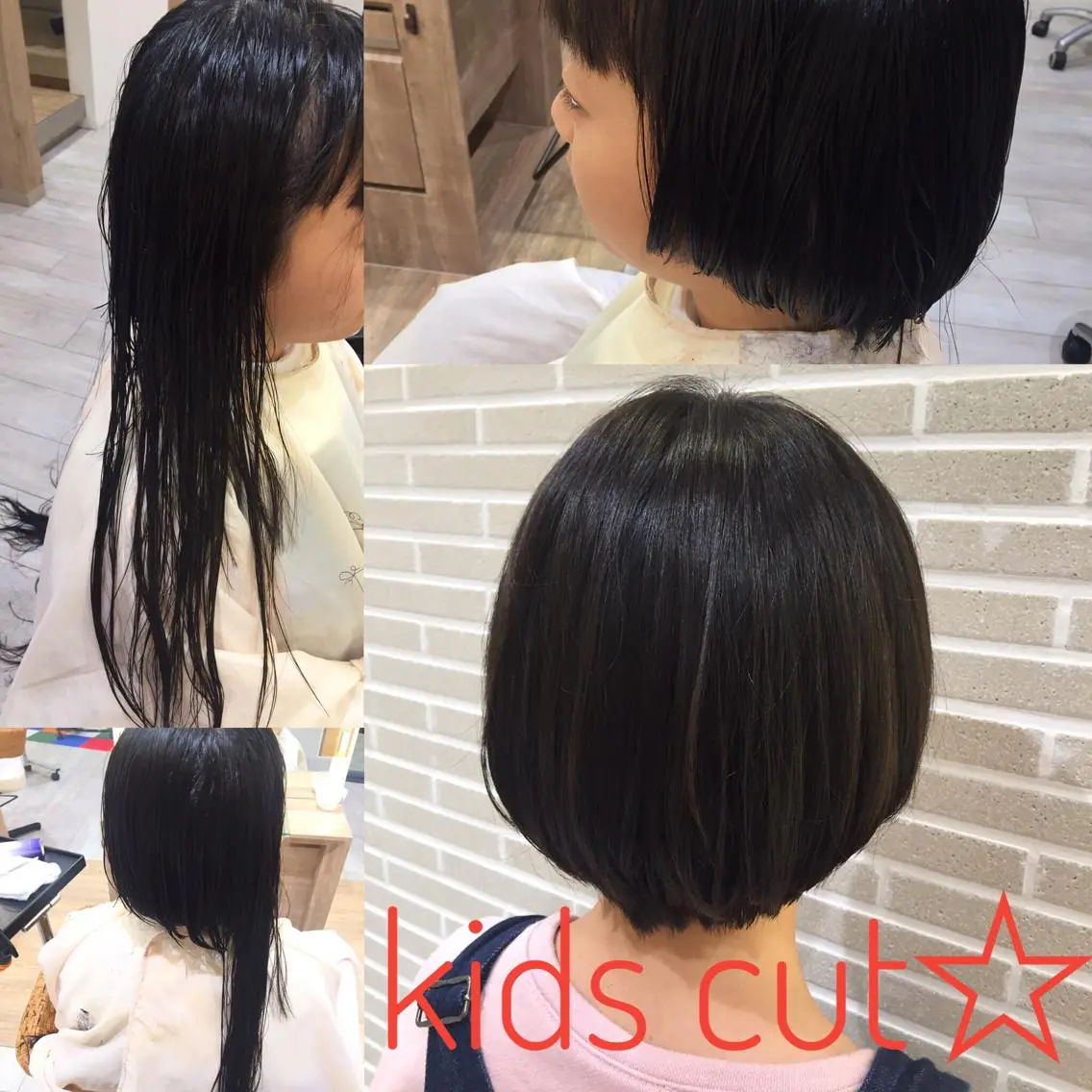 
![ショート キッズ 学生 カット 山北 咲子のヘアスタイル