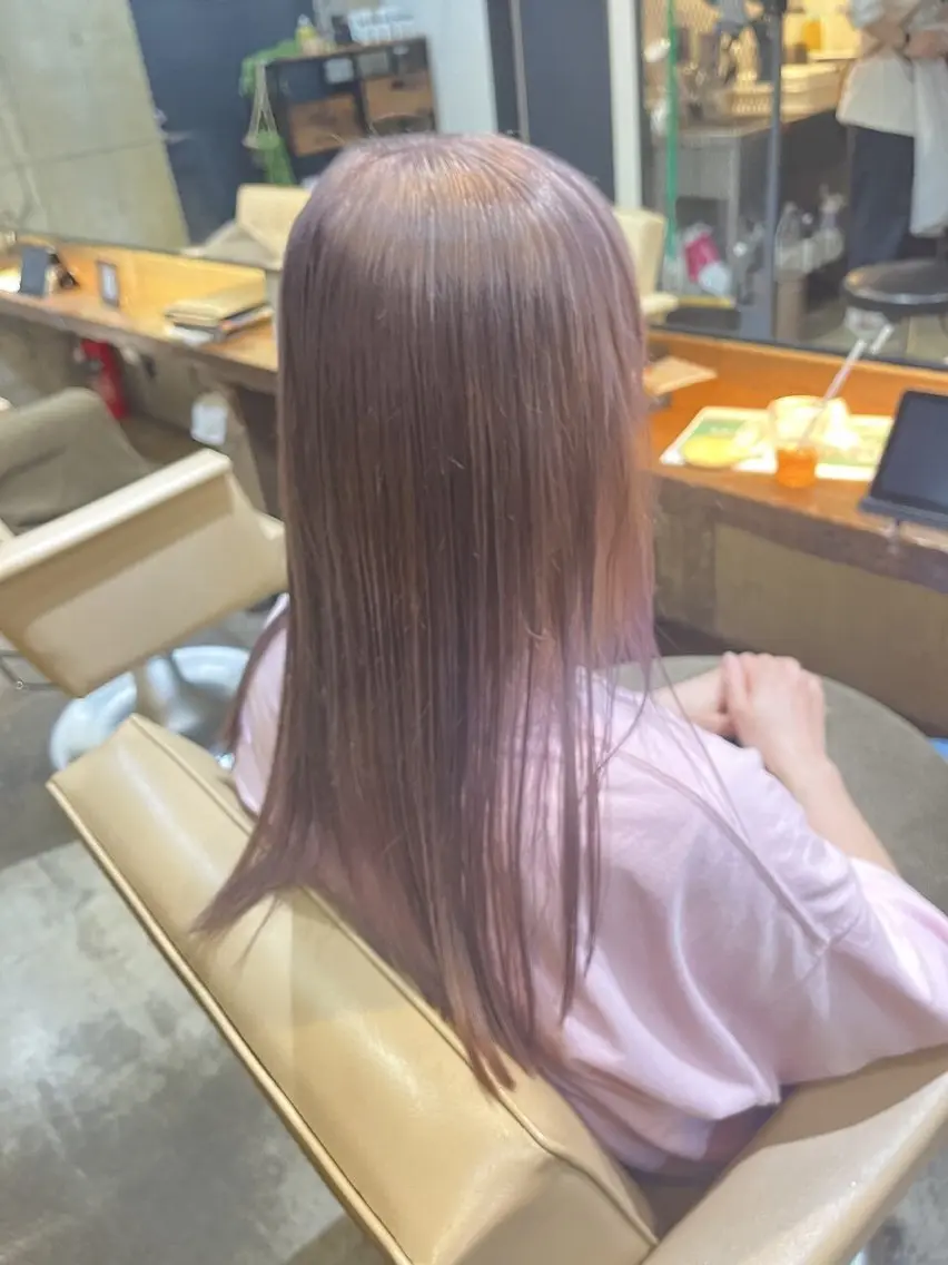 ロング ヘアカラー 江戸川区reine 舜也のヘアスタイル