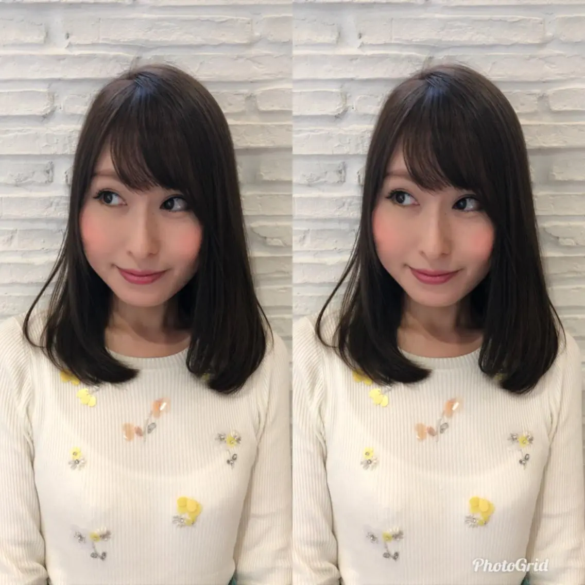 ミディアム レイヤーカット✂︎池 袋個室サロンkumaのヘアスタイル