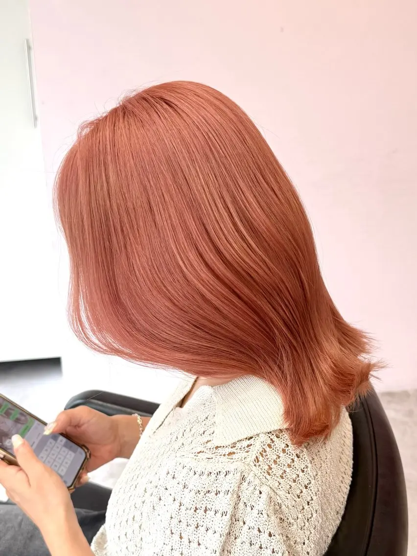 ミディアム 艶カラー💕 mihaneのヘアスタイル
