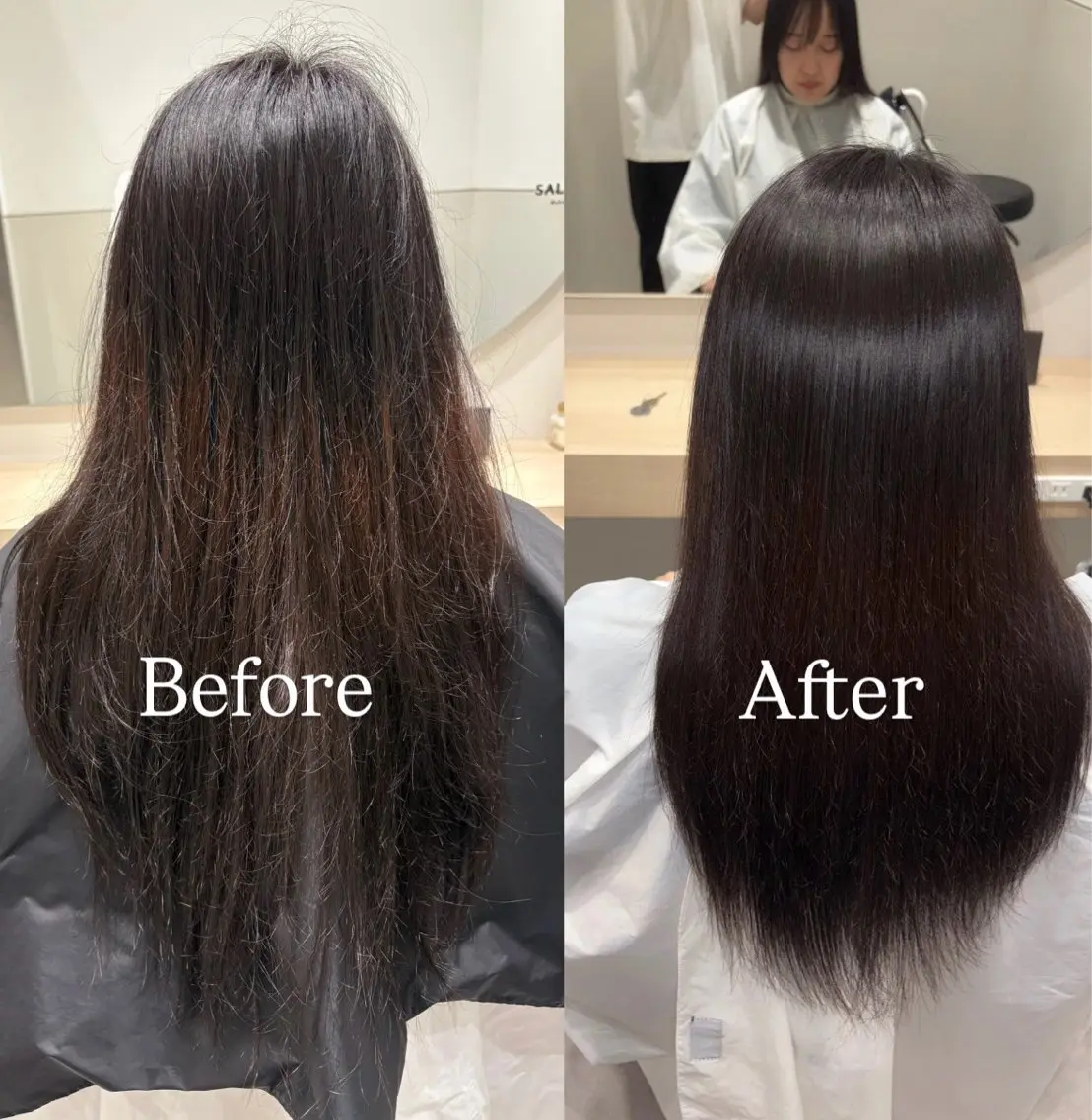 ロング 縮毛矯正 トリートメント 吉武 茂暉のヘアスタイル