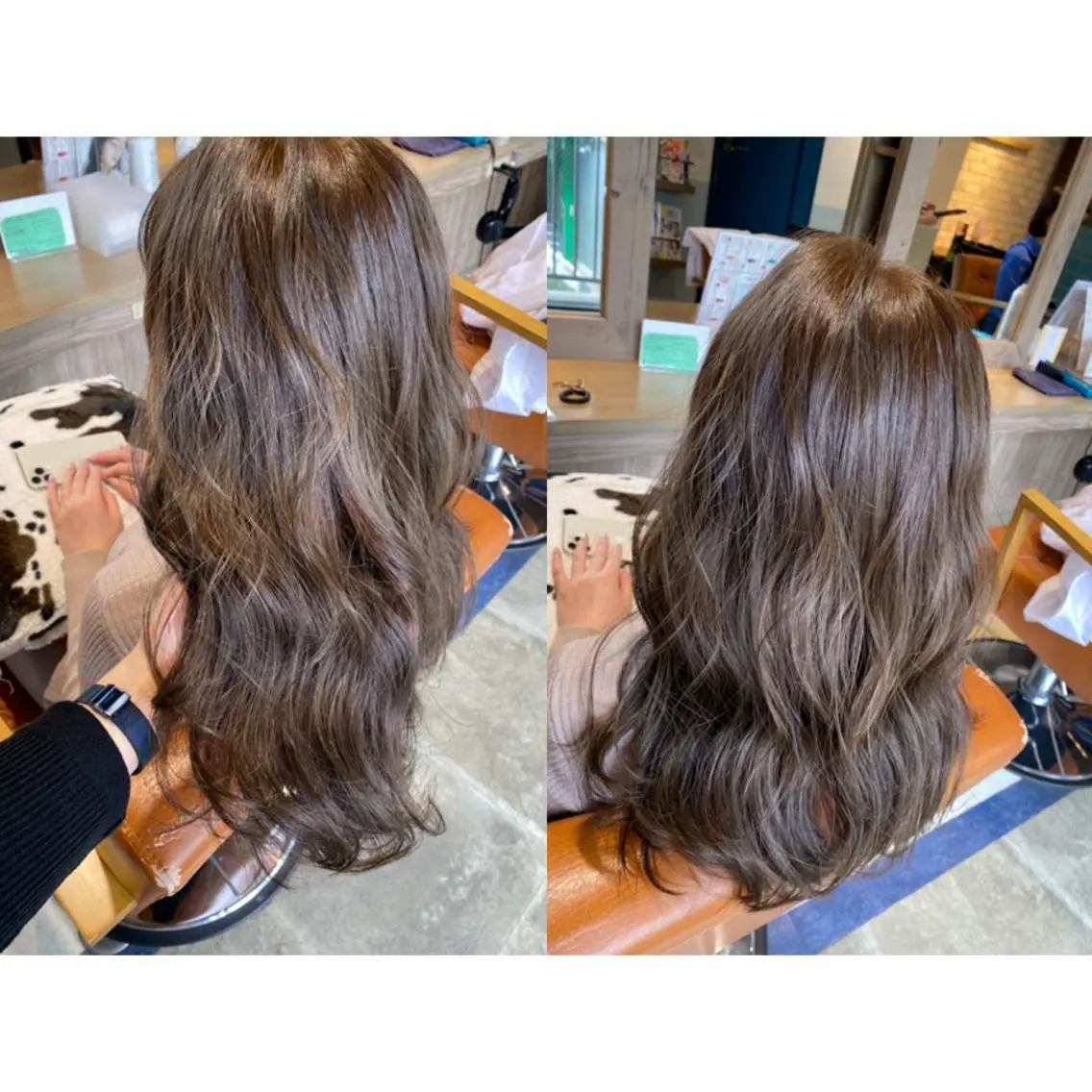 カラー アッシュ カット ヘアカラー トリートメント 🩵盛れる顔周りヘア EMI🩵のヘアスタイル