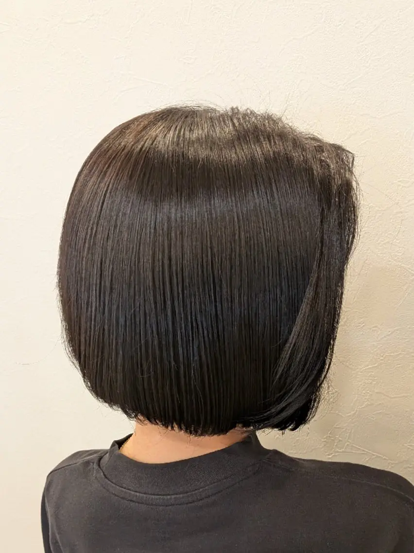 カラー ショート 黒髪 ボブ カット ヘアカラー hair＆make Lokahi リホのヘアスタイル