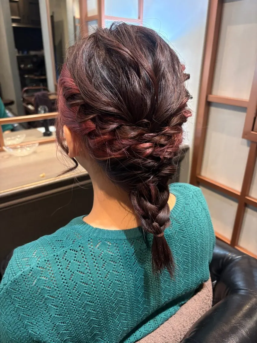 ミディアム ヘアアレンジ ヘアセット BeBe /スタイリストのヘアスタイル