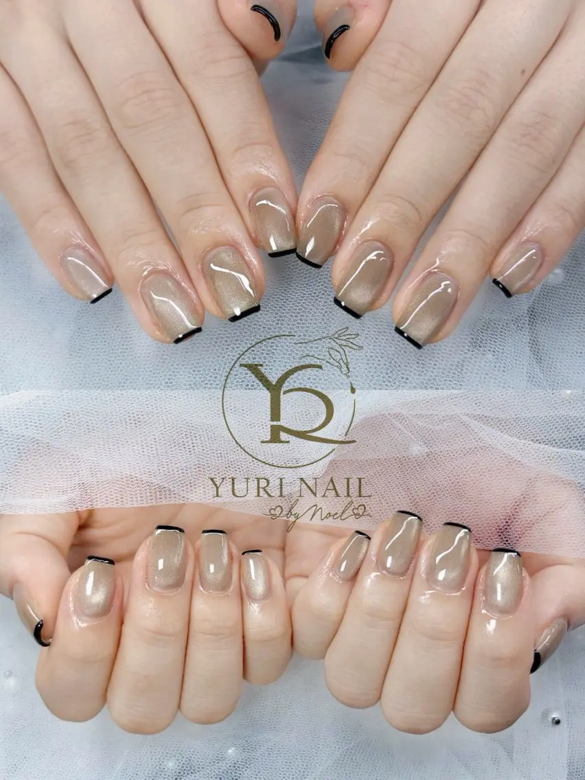 ネイル チークネイル フットネイル グラデーション 韓国ネイル 持ち込み YURI Nail NARITAのネイルデザイン