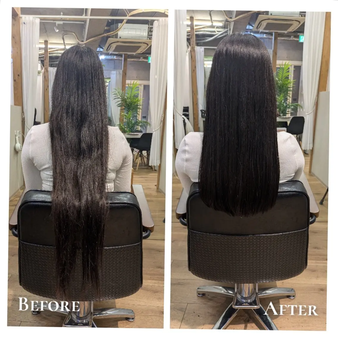 ロング カット トリートメント 有馬 葵のヘアスタイル