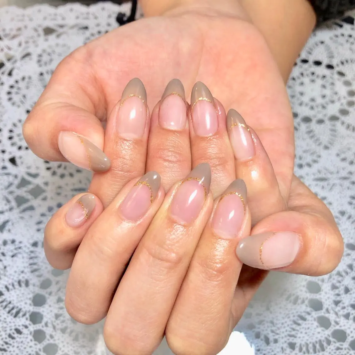 フレンチ(ラメライン込み)の写真