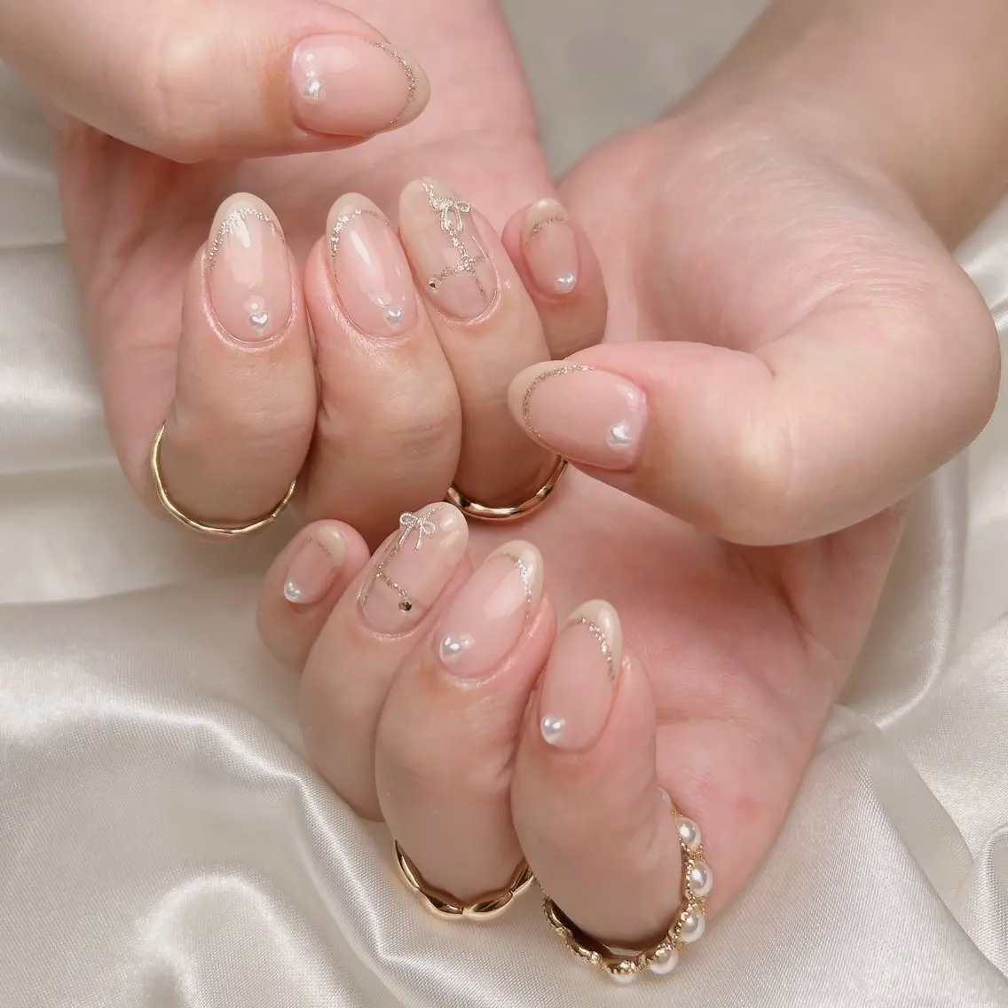 ネイル フレンチネイル ハンドネイル junna 金山.東別院.上前津のネイルデザイン