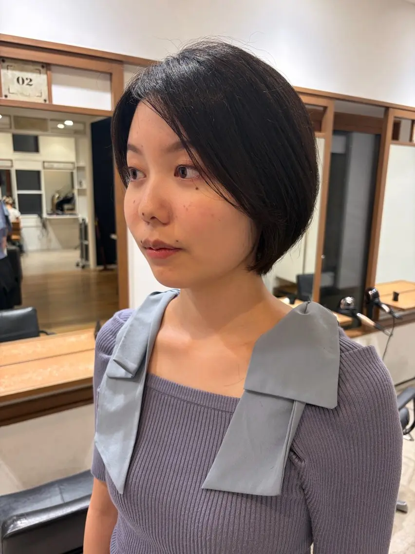 ショート カラー ヘアアレンジ ショートボブ ボブ ショートヘア カット 無料カットモデル‪✨ ✂️Nanami🌷のヘアスタイル