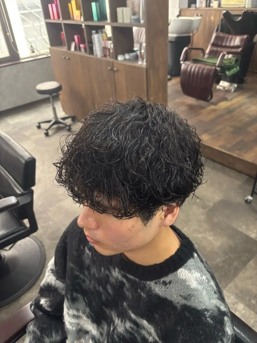 パーマ メンズ カット パーマ トリートメント 👑錦糸町/毛流れ パーマ特化/NORIのヘアスタイル