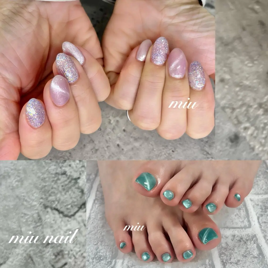 【SETでお得🌼】HAND & FOOT🫧ワンカラーorマグネットorラメからお好きなカラーを選択🍓【オフ込み】の写真