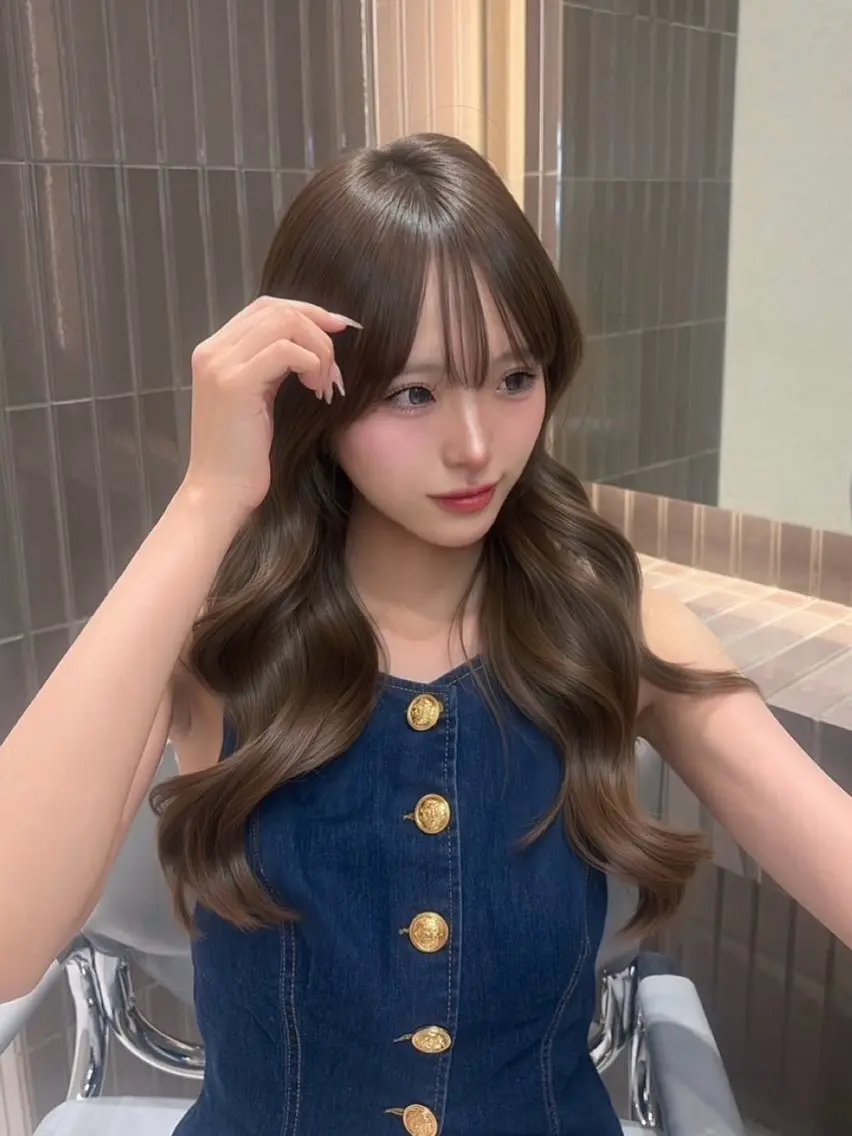 ロング カラー 渡海 みのりのヘアスタイル