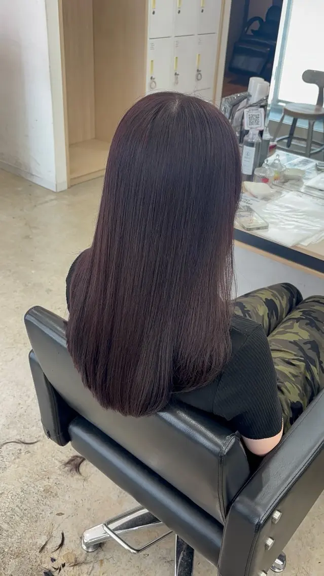 ロング カラー カット ヘアカラー トリートメント 🪽髪質改善縮毛矯正 🤍MIU🤍のヘアスタイル