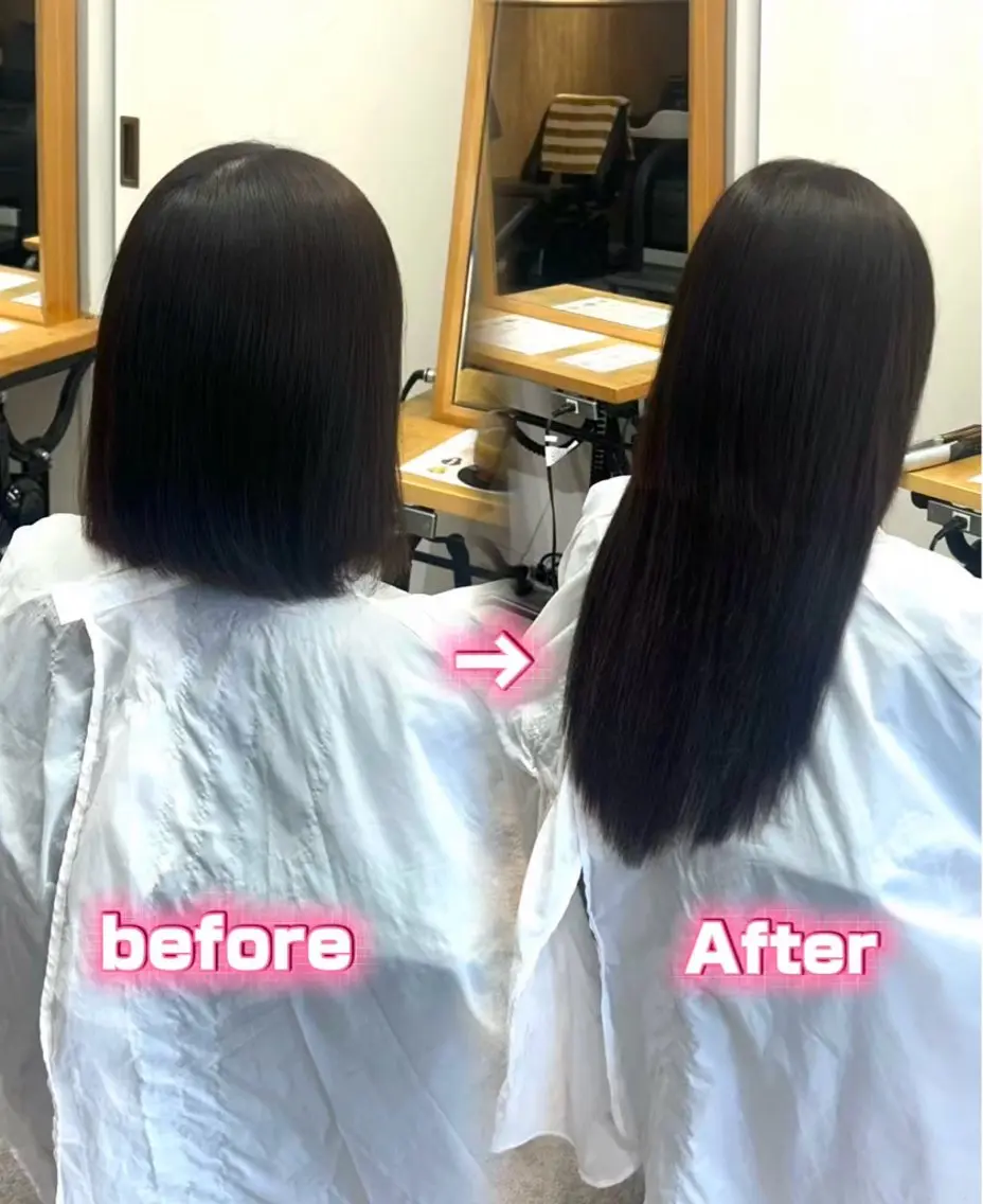 エクステ 💖シールエクステ 韓国ヘアmikotoのヘアスタイル