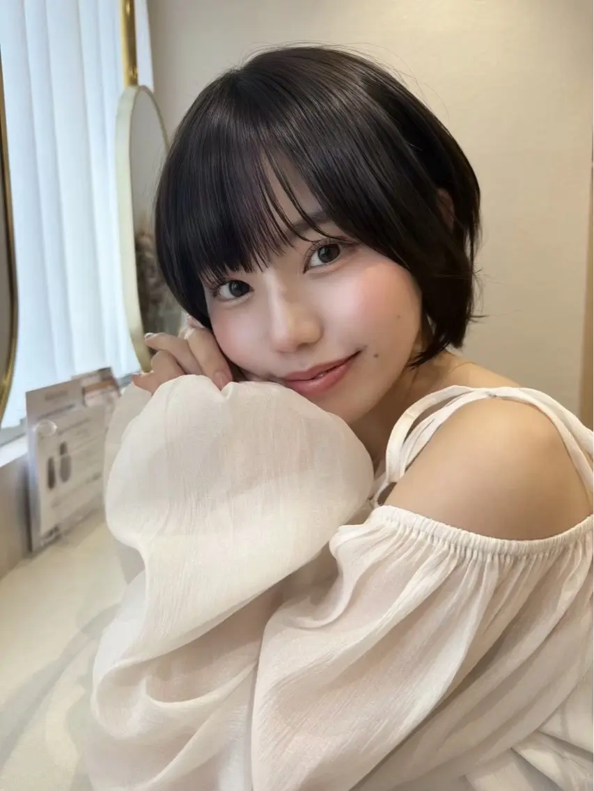 ショート Ruri縮毛矯正 酸性ストレートのヘアスタイル