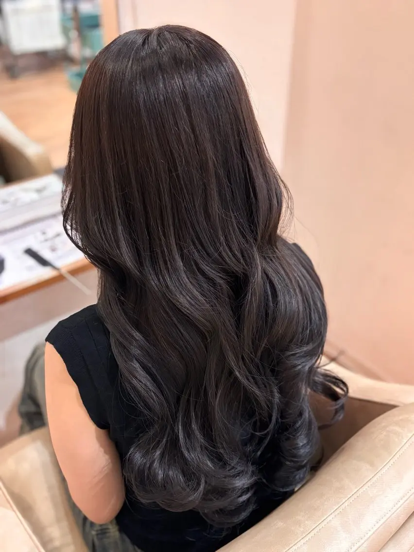 ロング カット ヘアカラー 永井大樹✨ 透明感カラー✨のヘアスタイル