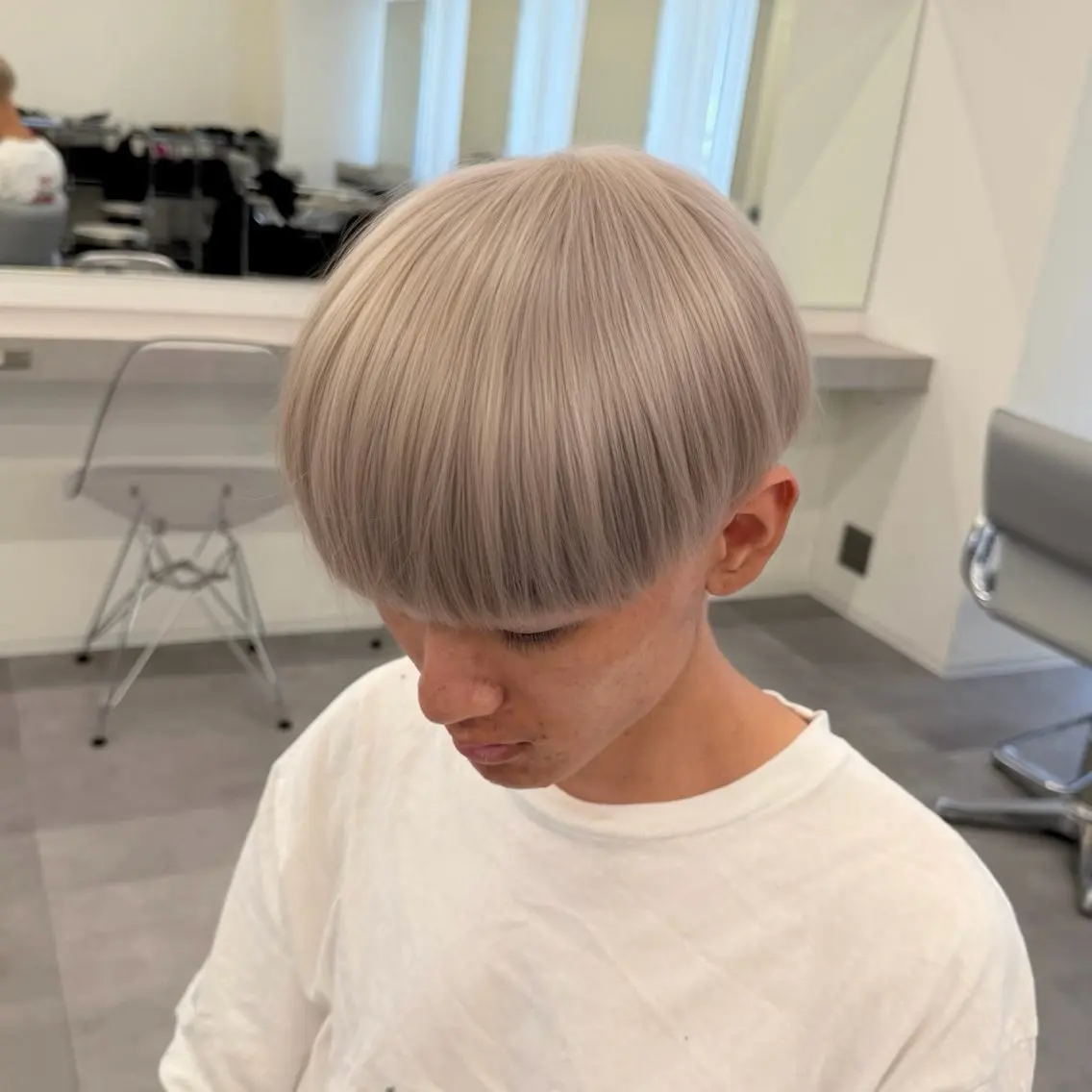 カラー メンズ ヘアカラー 🧸🎀ブリーチ ‪栄🎀🧸かのんのヘアスタイル