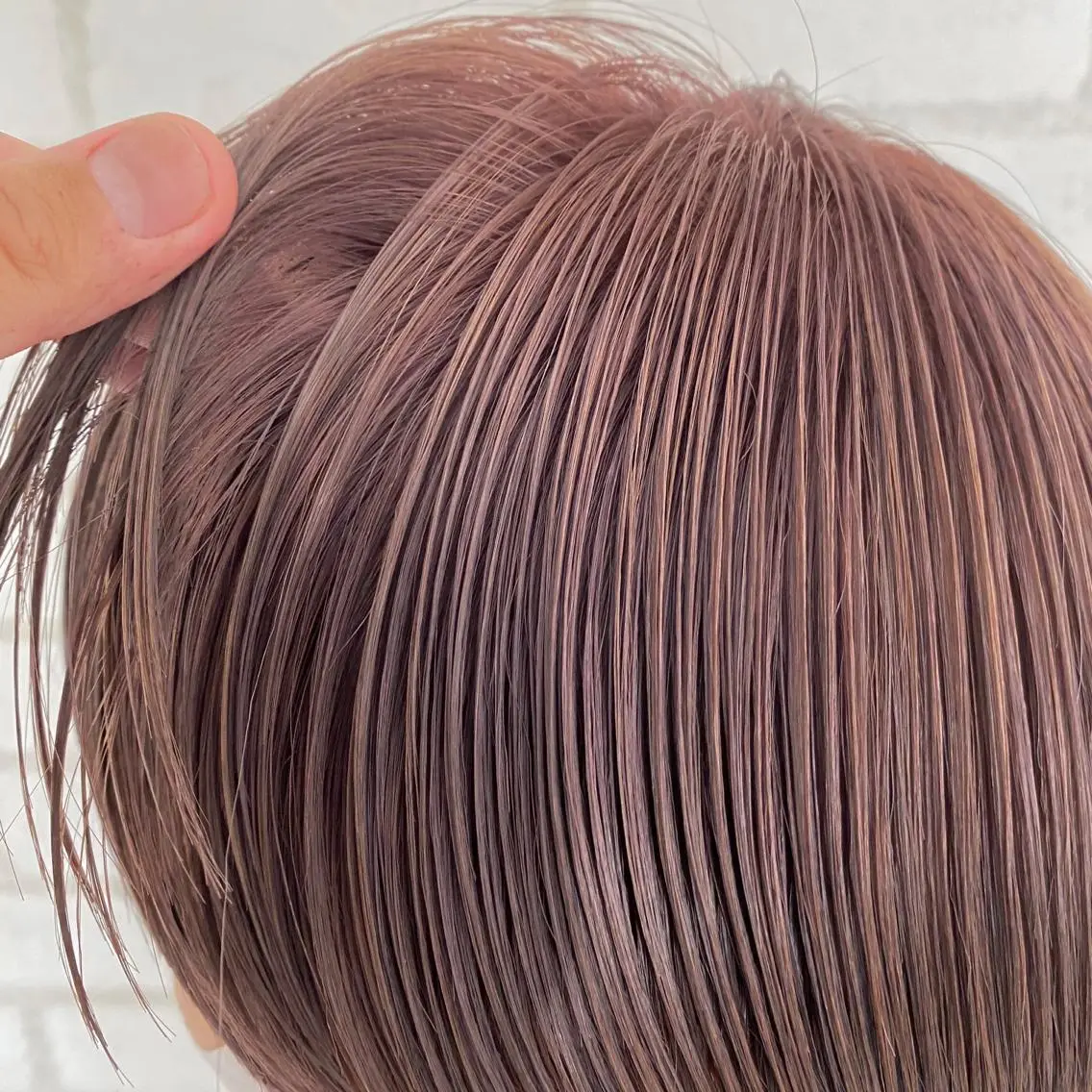 ショート カラー 透明感カラー ラベンダーカラー 艶レイヤー/艶髪矯正 /ケラトリ/石井のヘアスタイル