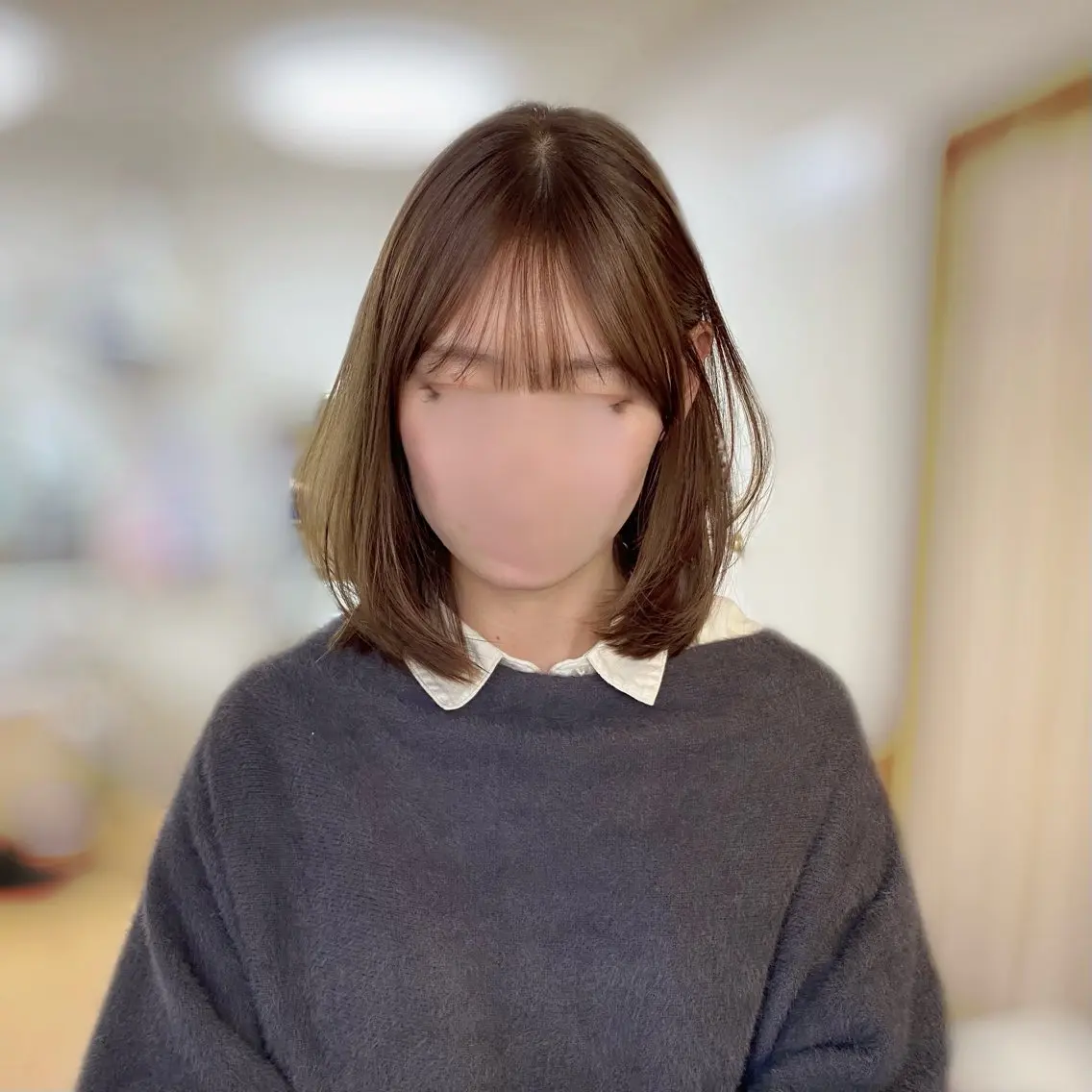 ミディアム カラー ベージュカラー オリーブベージュ オレンジ カット ヘアカラー トリートメント 🥣 hashi 🛋️のヘアスタイル