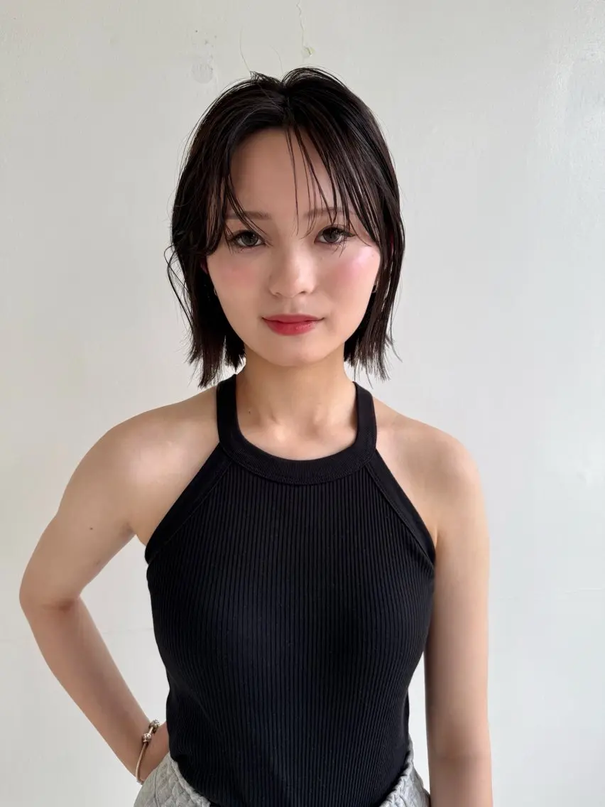 🌟似合わカット+髪質に合わせた美髪矯正 (ブリーチ毛可詳細お読みください)￥16500の写真
